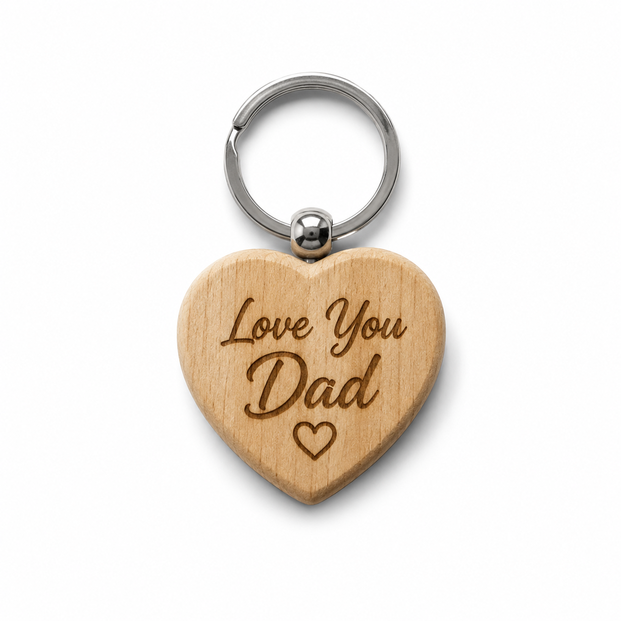 Personalised Father’s Day Wooden Keyring – Gift for Dad