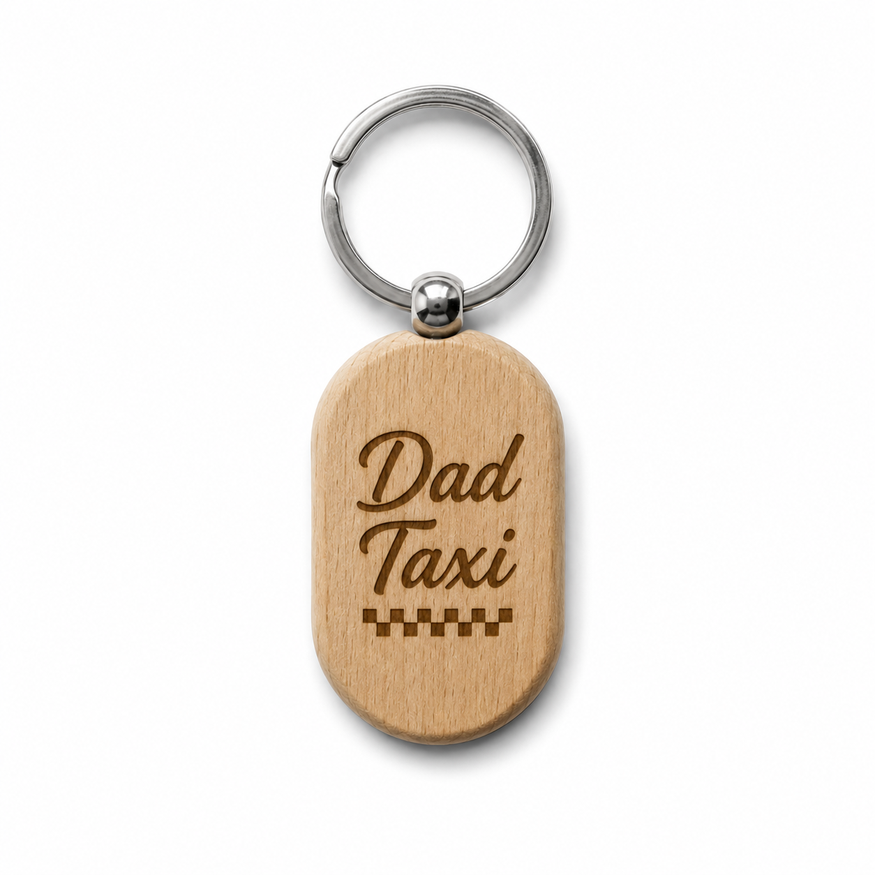 Personalised Father’s Day Wooden Keyring – Gift for Dad