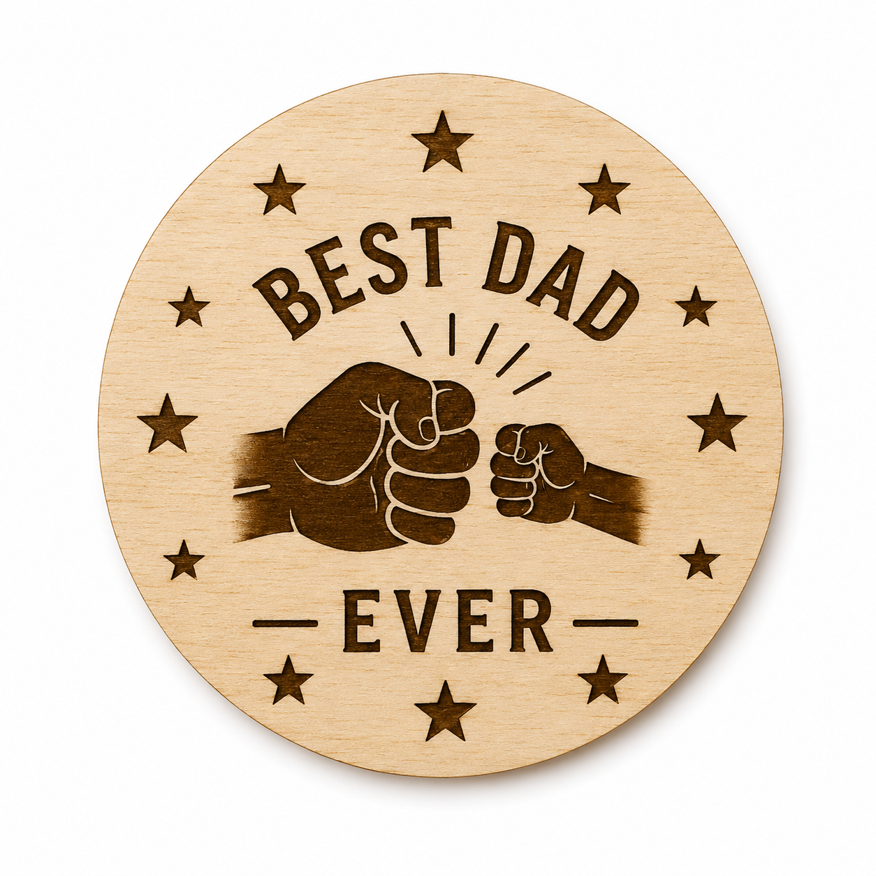 Personalised Father’s Day Wooden Coaster – Funny & Sentimental Dad Gift