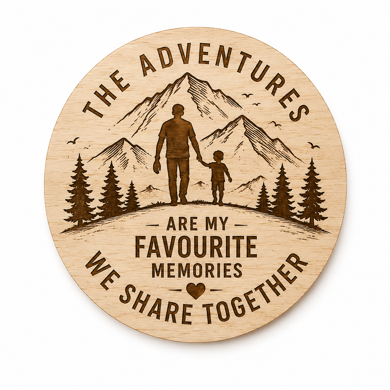 Personalised Father’s Day Wooden Coaster – Funny & Sentimental Dad Gift